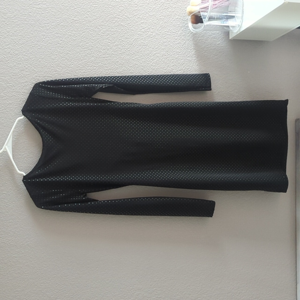 Elegant Black Long Sleeve Dress